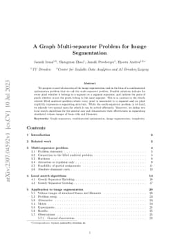 A Graph Multi-separator Problem for Image Segmentation