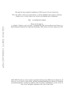 Combining DVL-INS and Laser-Based Loop Closures in a Batch Estimation
  Framework for Underwater Positioning