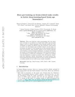 Does pre-training on brain-related tasks results in better
  deep-learning-based brain age biomarkers?