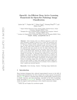 OpenAL: An Efficient Deep Active Learning Framework for Open-Set
  Pathology Image Classification