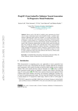 ProgGP: From GuitarPro Tablature Neural Generation To Progressive Metal
  Production