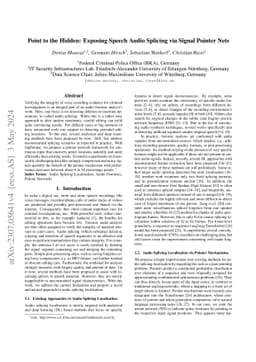 Point to the Hidden: Exposing Speech Audio Splicing via Signal Pointer
  Nets