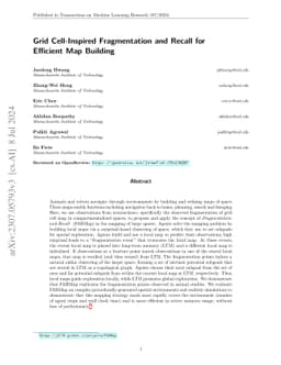 Grid Cell-Inspired Fragmentation and Recall for Efficient Map Building