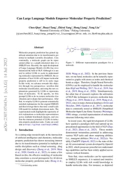 Can Large Language Models Empower Molecular Property Prediction?