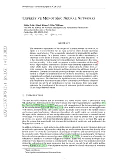 Expressive Monotonic Neural Networks