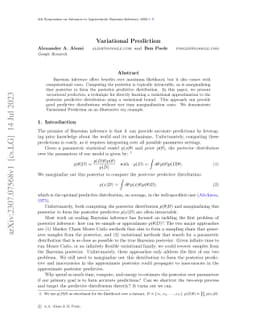Variational Prediction