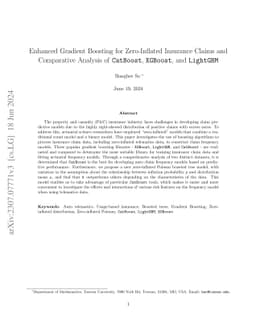 Enhanced Gradient Boosting for Zero-Inflated Insurance Claims and
  Comparative Analysis of CatBoost, XGBoost, and LightGBM