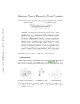 Maximum Flows in Parametric Graph Templates