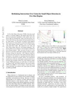 Rethinking Intersection Over Union for Small Object Detection in
  Few-Shot Regime