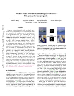 What do neural networks learn in image classification? A frequency
  shortcut perspective