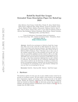 RobôCIn Small Size League Extended Team Description Paper for RoboCup
  2023