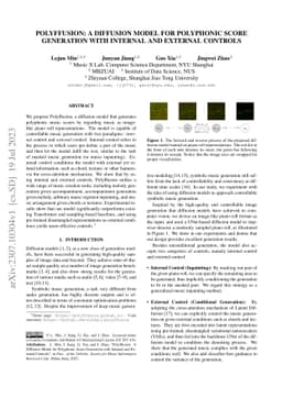 Polyffusion: A Diffusion Model for Polyphonic Score Generation with
  Internal and External Controls