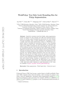 WeakPolyp: You Only Look Bounding Box for Polyp Segmentation
