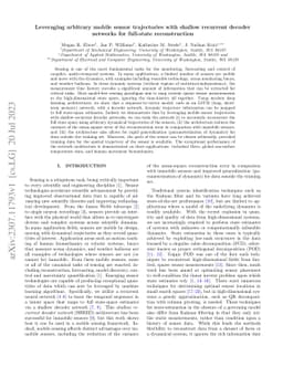 Leveraging arbitrary mobile sensor trajectories with shallow recurrent
  decoder networks for full-state reconstruction