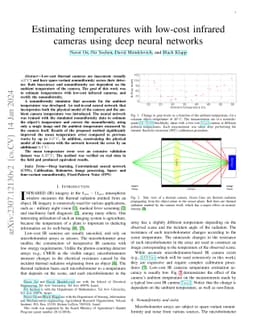 Estimating temperatures with low-cost infrared cameras using deep neural
  networks