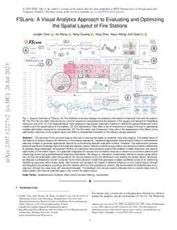 FSLens: A Visual Analytics Approach to Evaluating and Optimizing the
  Spatial Layout of Fire Stations