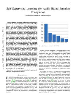 Self-Supervised Learning for Audio-Based Emotion Recognition