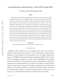 Learning Resource Allocation Policy: Vertex-GNN or Edge-GNN?