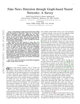 Fake News Detection Through Graph-based Neural Networks: A Survey