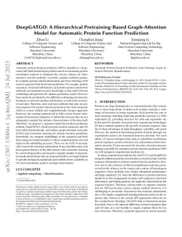 DeepGATGO: A Hierarchical Pretraining-Based Graph-Attention Model for
  Automatic Protein Function Prediction