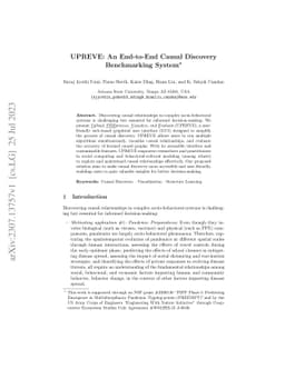 UPREVE: An End-to-End Causal Discovery Benchmarking System