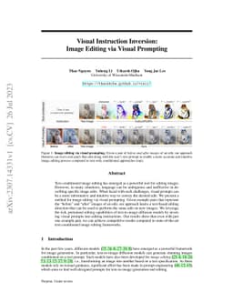 Visual Instruction Inversion: Image Editing via Visual Prompting