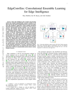 EdgeConvEns: Convolutional Ensemble Learning for Edge Intelligence