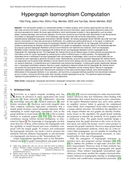 Hypergraph Isomorphism Computation