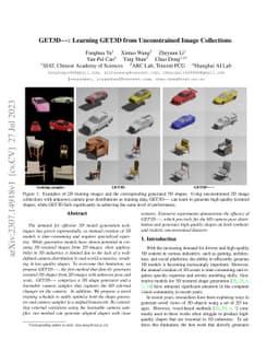 GET3D--: Learning GET3D from Unconstrained Image Collections