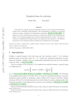 Graphical lasso for extremes