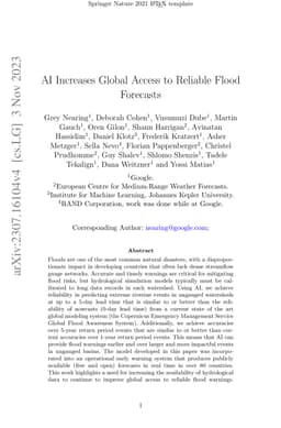 AI Increases Global Access to Reliable Flood Forecasts