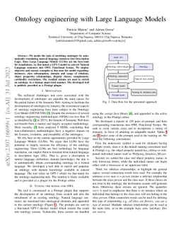 Ontology engineering with Large Language Models