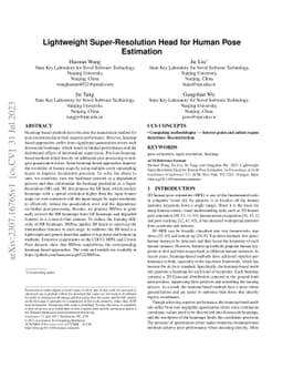 Lightweight Super-Resolution Head for Human Pose Estimation