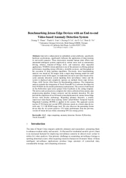 Benchmarking Jetson Edge Devices with an End-to-end Video-based Anomaly
  Detection System