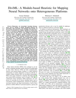 DiviML: A Module-based Heuristic for Mapping Neural Networks onto
  Heterogeneous Platforms