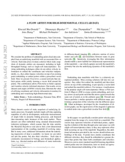 A Flow Artist for High-Dimensional Cellular Data