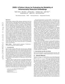 ZADU: A Python Library for Evaluating the Reliability of Dimensionality
  Reduction Embeddings