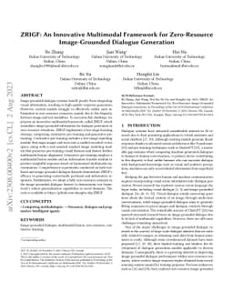 ZRIGF: An Innovative Multimodal Framework for Zero-Resource
  Image-Grounded Dialogue Generation
