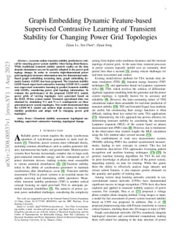 Graph Embedding Dynamic Feature-based Supervised Contrastive Learning of
  Transient Stability for Changing Power Grid Topologies
