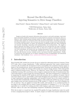 Beyond One-Hot-Encoding: Injecting Semantics to Drive Image Classifiers