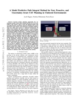 A Model Predictive Path Integral Method for Fast, Proactive, and
  Uncertainty-Aware UAV Planning in Cluttered Environments