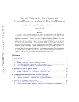Regular Variation in Hilbert Spaces and Principal Component Analysis for
  Functional Extremes