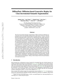 DiffusePast: Diffusion-based Generative Replay for Class Incremental
  Semantic Segmentation