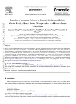 Virtual Reality Based Robot Teleoperation via Human-Scene Interaction