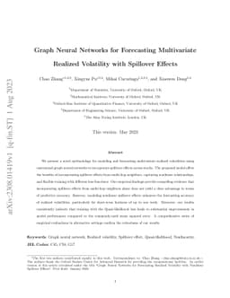 Graph Neural Networks for Forecasting Multivariate Realized Volatility
  with Spillover Effects