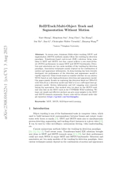 ReIDTrack: Multi-Object Track and Segmentation Without Motion