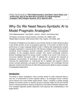 Why Do We Need Neuro-symbolic AI to Model Pragmatic Analogies?