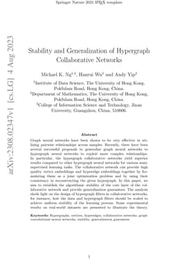 Stability and Generalization of Hypergraph Collaborative Networks