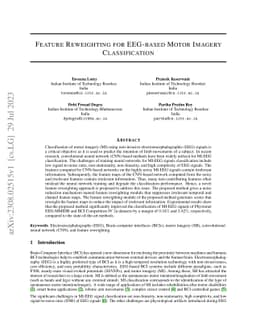 Feature Reweighting for EEG-based Motor Imagery Classification
