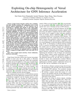 Exploiting On-chip Heterogeneity of Versal Architecture for GNN
  Inference Acceleration